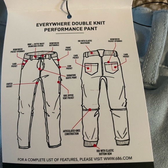 686 MEN'S EVERYWHERE DOUBLE KNIT PANT - Picture 15 of 16
